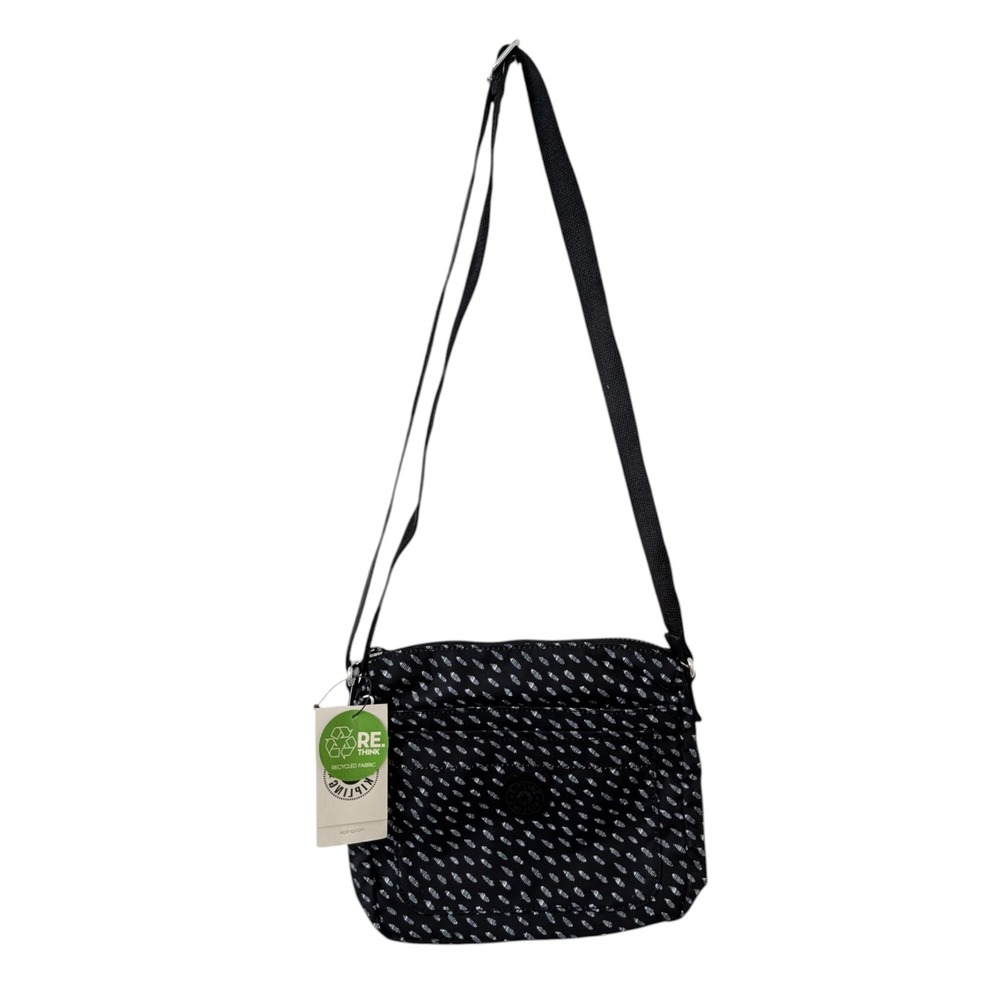 Kiplings K19320 Sebastian Ultimate Dots Rasp Dream Black Crossbody Handbag - NWT